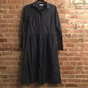 Vince Poplin Button Down Dress